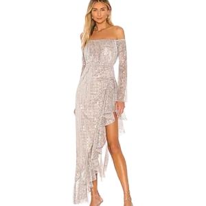 Michael Costello x Revolve Shiva dress new years eve sparkle